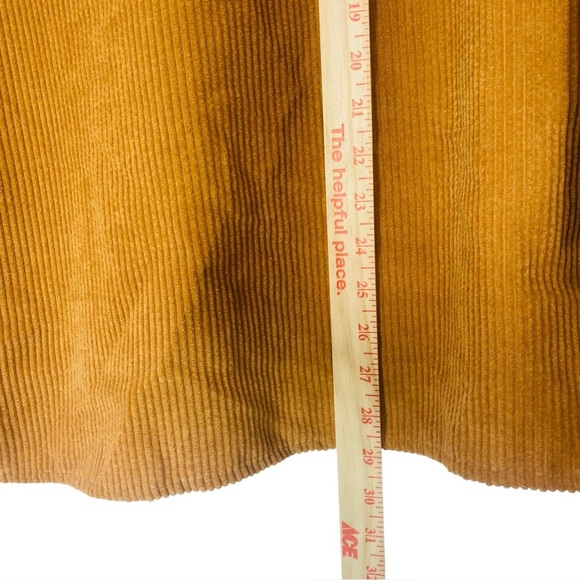 Corduroy Shacket Jacket Caramel Tan Oversized Western Boho Coastal Cowgirl small - Picture 5 of 9